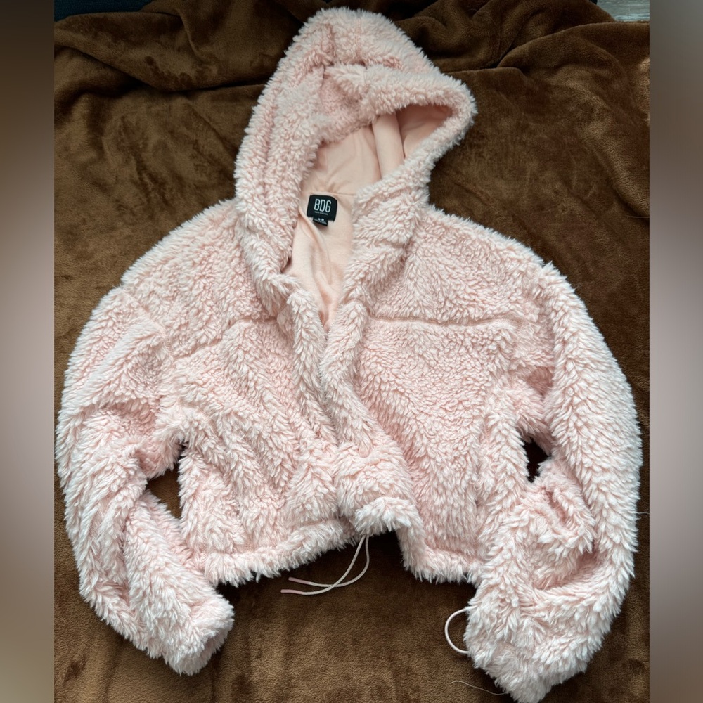 NWOT Urban Outfitters Crop Pink Jacket